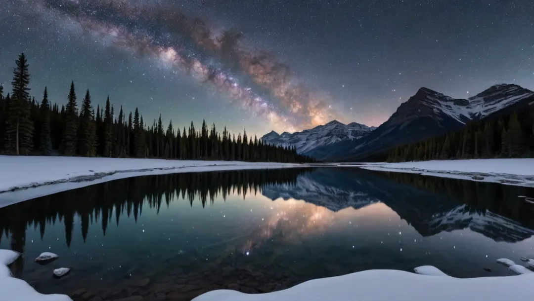 Noche estrellada en Banff: un espectáculo galáctico