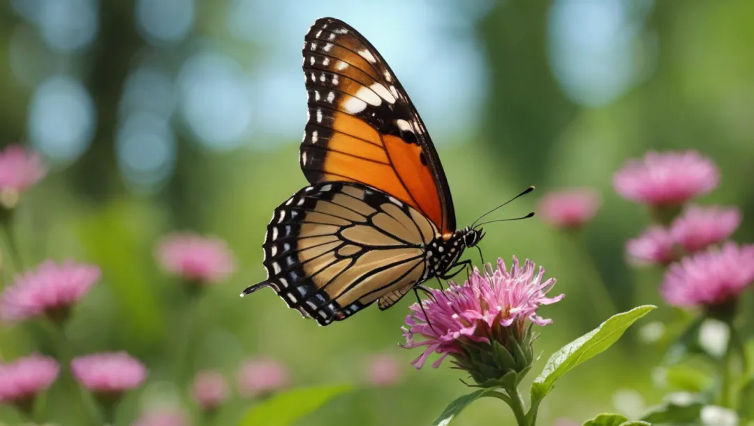 Mariposas en cámara lenta