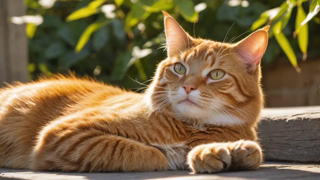 Un gato atigrado conquista el sol