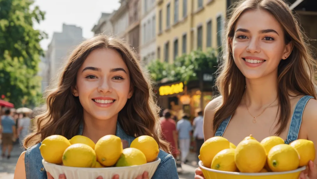 ¿Son las chicas tan vibrantes como los limones?