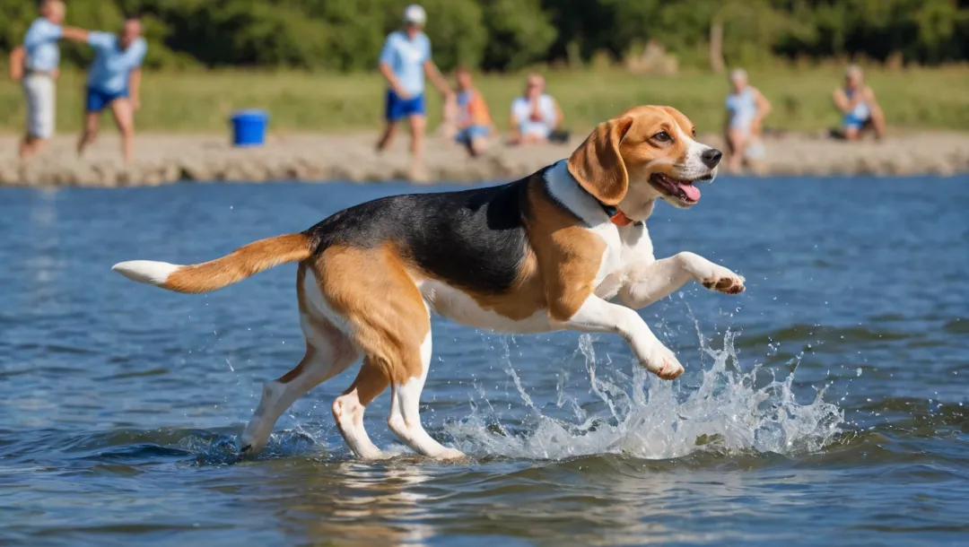 Beagles nadadores: una revelación acuática