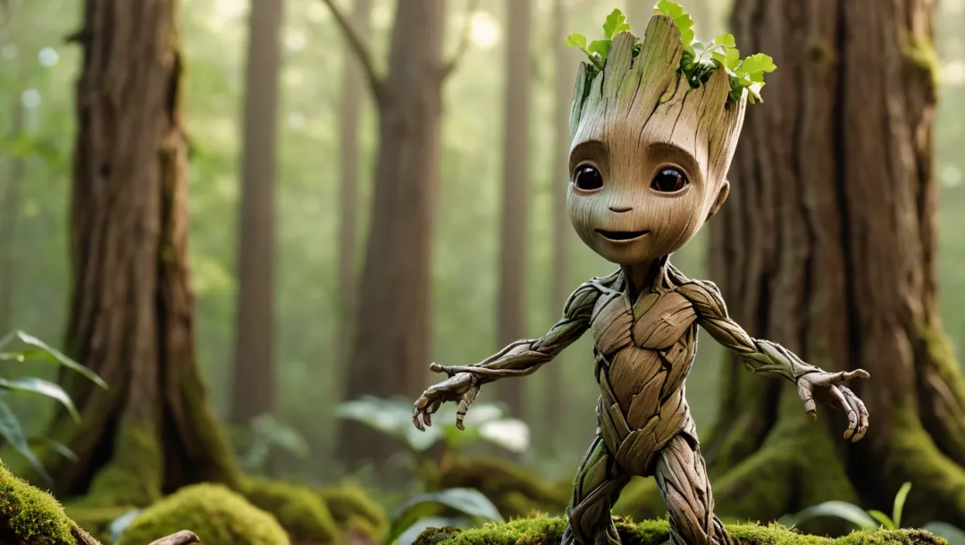 Baby Groot conquista corazones