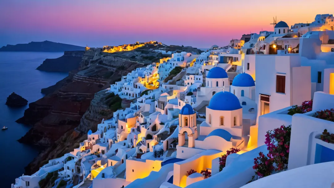 Santorini: Encanto nocturno en el Egeo