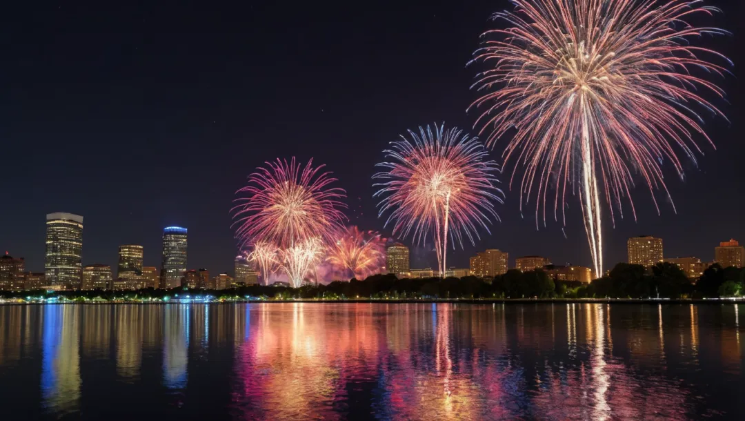 Bùng nổ ánh sáng đêm Boston