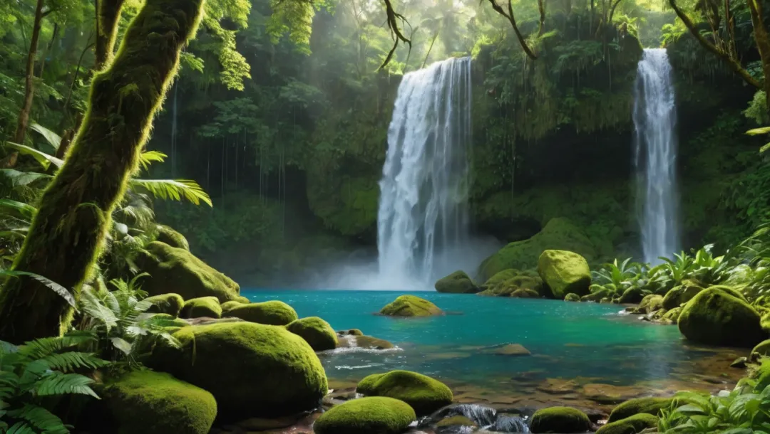 Cachoeira deslumbrante revela encanto natural