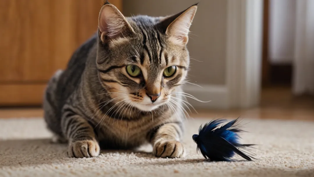 Kucing Gemar Bermain dengan ‘Mangsa’ Mainan