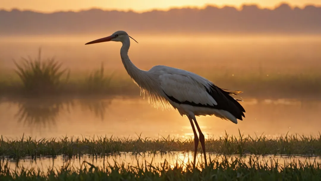 Blanca majestuosidad: el vuelo del cigüeño