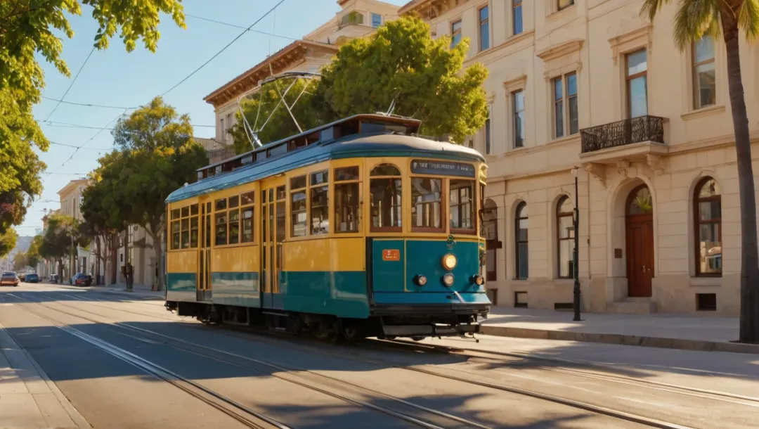 Sáng yên bình trên xe điện San Francisco