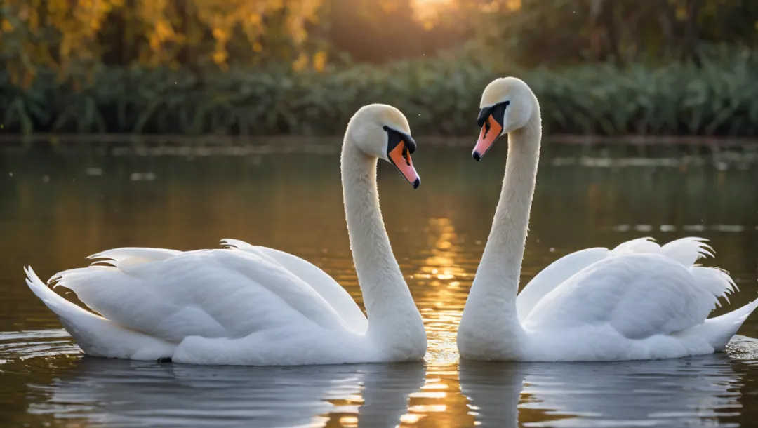 El elegante cortejo del cisne cautiva a la naturaleza