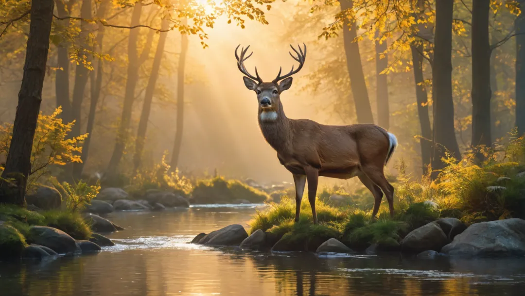 Keindahan Rusa Menjelang Senja Memukau Pengunjung