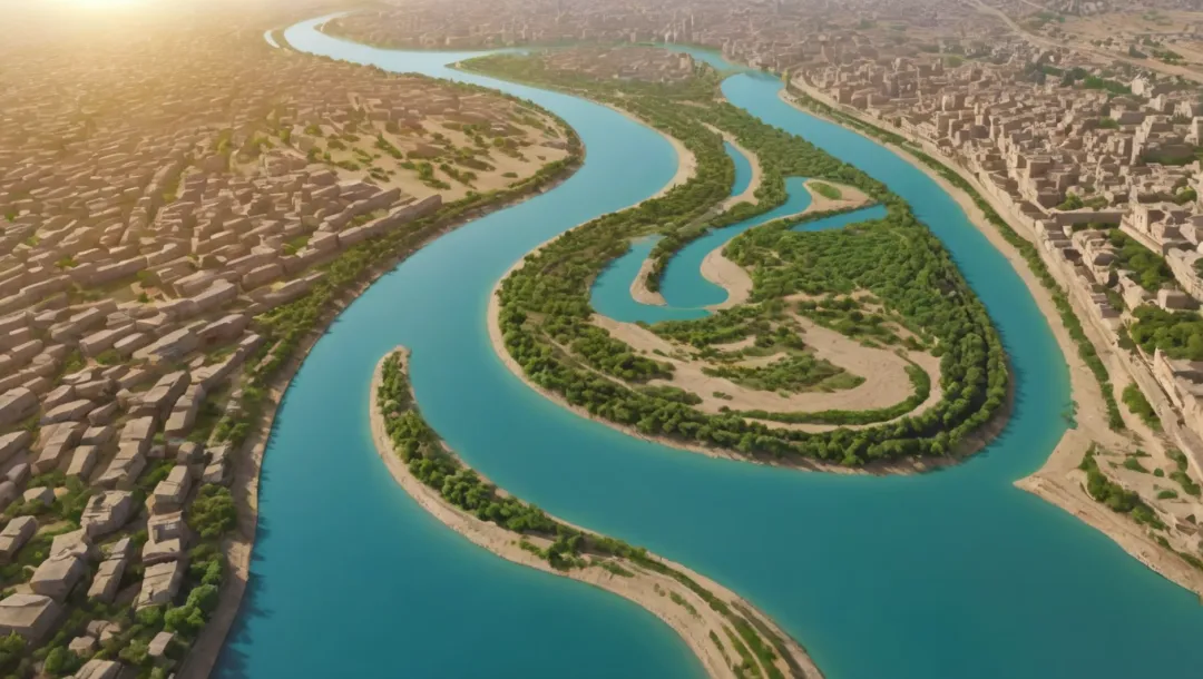 Tigris Tranquility: Aerial Wonders Revealed