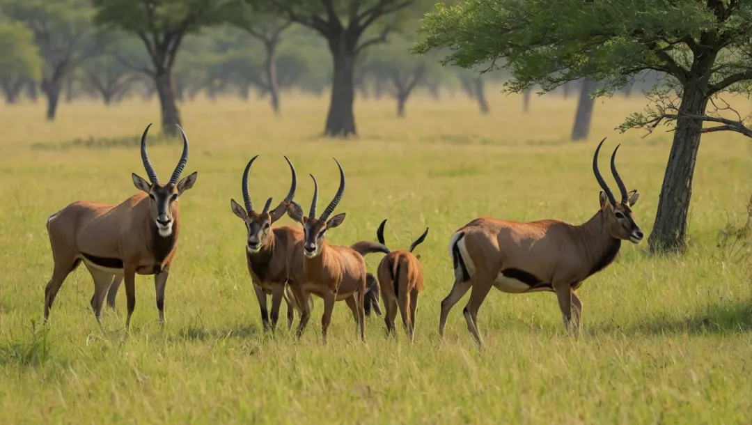 Sable antilopa tigrlar bilan kurashadimi?