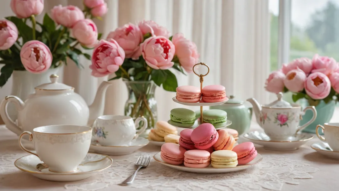 Dulce tentación: La hora del té con macarones