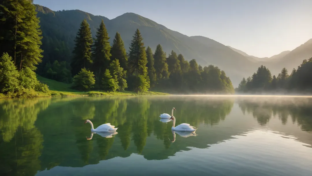 Serenade of Swans: A Lakeside Ballet