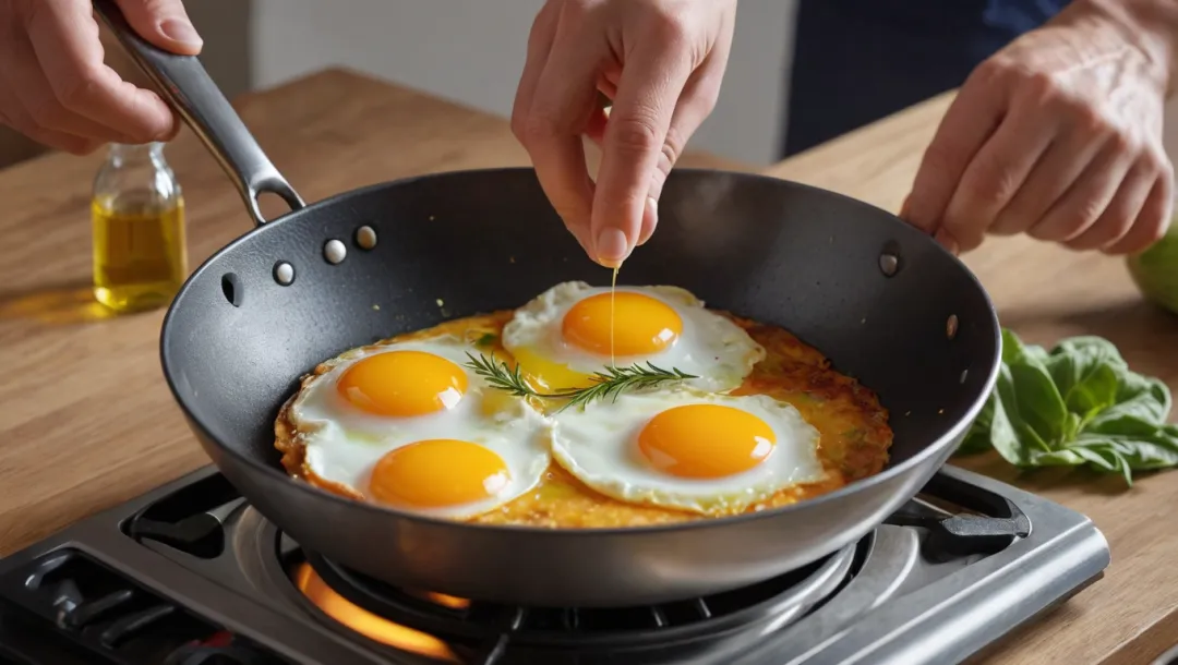 ¡Aprendiendo a cocinar huevos!