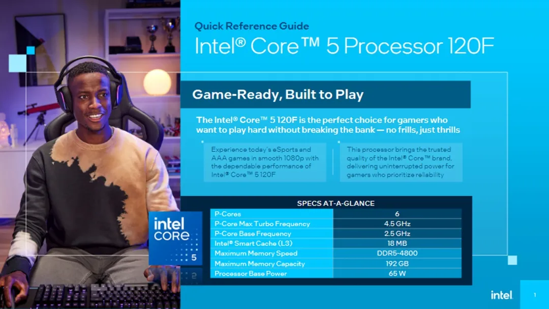 Intel Core i5 120F: Budget Gaming CPU Leak