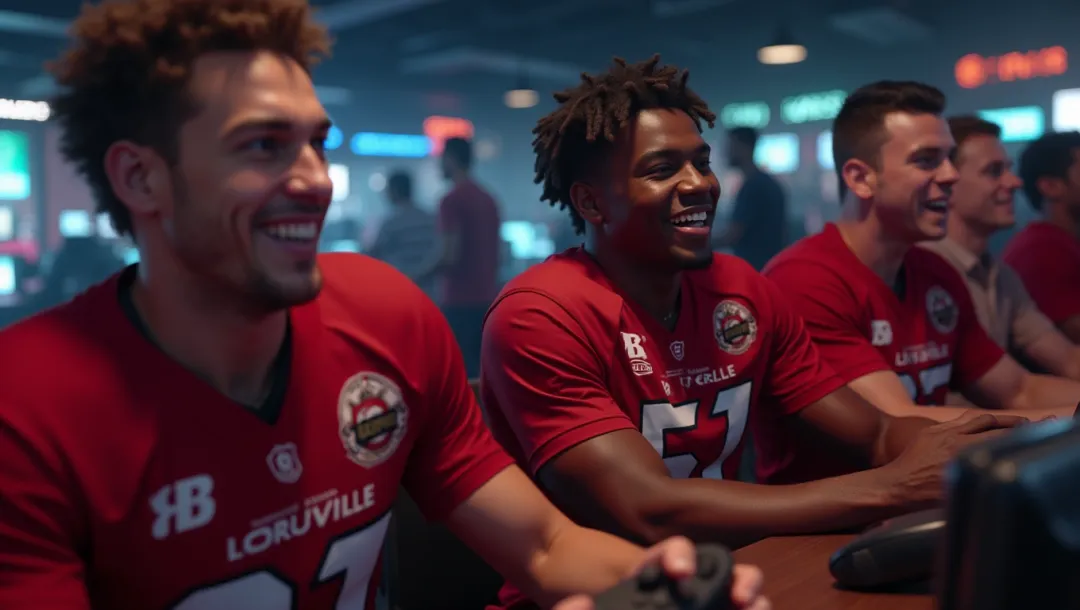 Louisville Football Team Hosts Fans at Popular Gaming Lounge Event